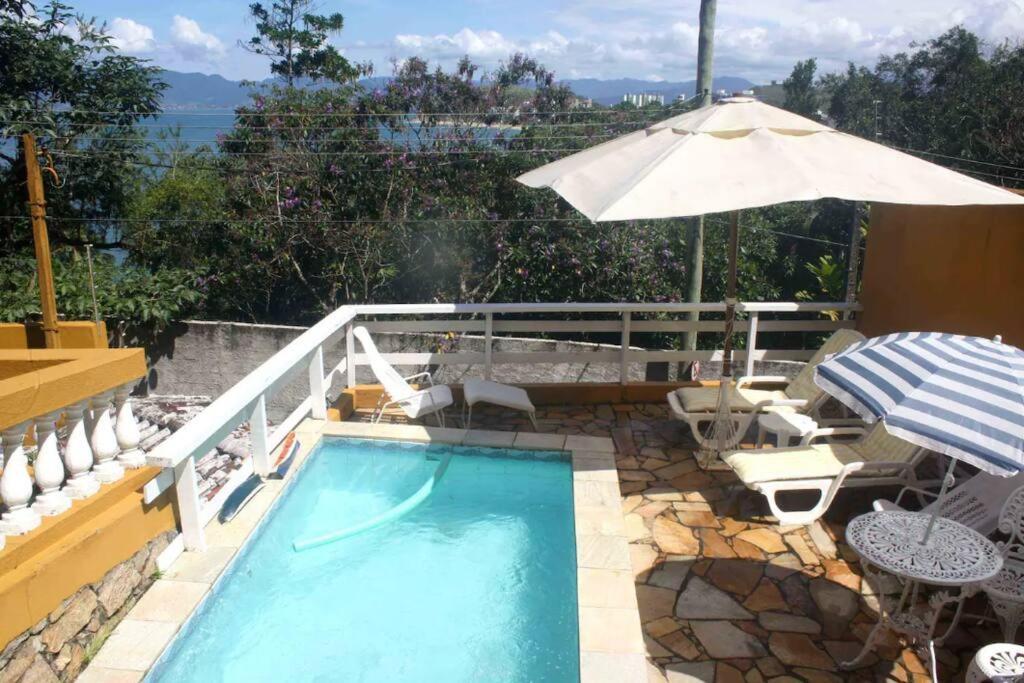 Por De Sol No Mar Da Cama Villa Caraguatatuba Eksteriør billede